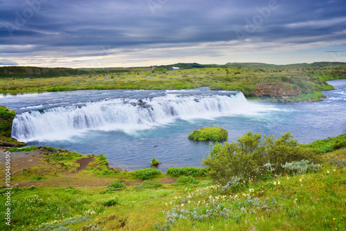 Faxafoss Waterfall (Faxi) a...