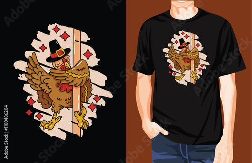 Turkey pole t-shirt design