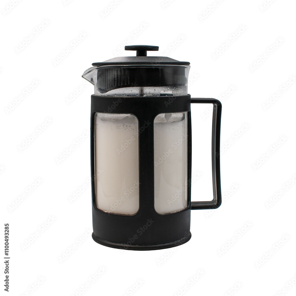 custom made wallpaper toronto digitalBlack French press on white background