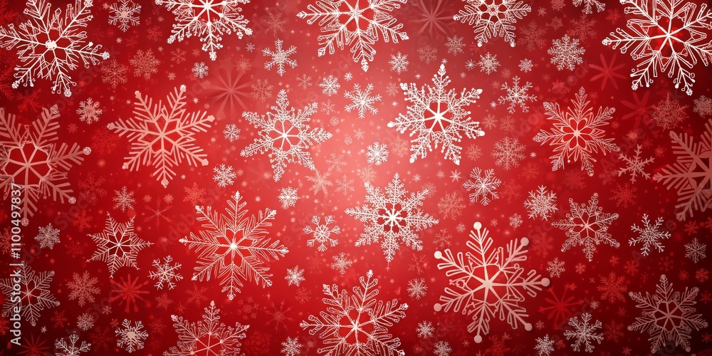 Red Background with White Snowflakes, Digital Art, Wintery, Snowflakes, Red, White , Christmas Red Background with White Snowflakes, Digital Art, Wintery, Snowflakes, Red, White , Christmas
