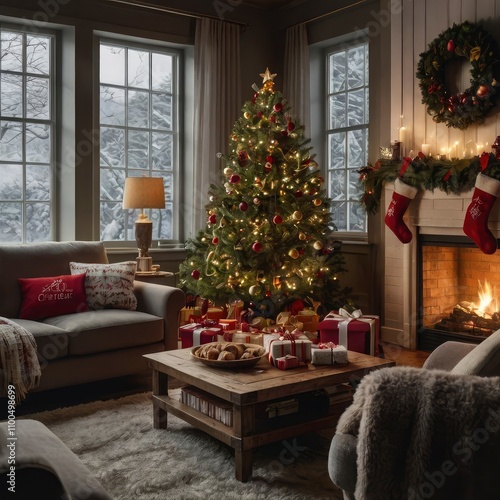 Christmas tree in the city