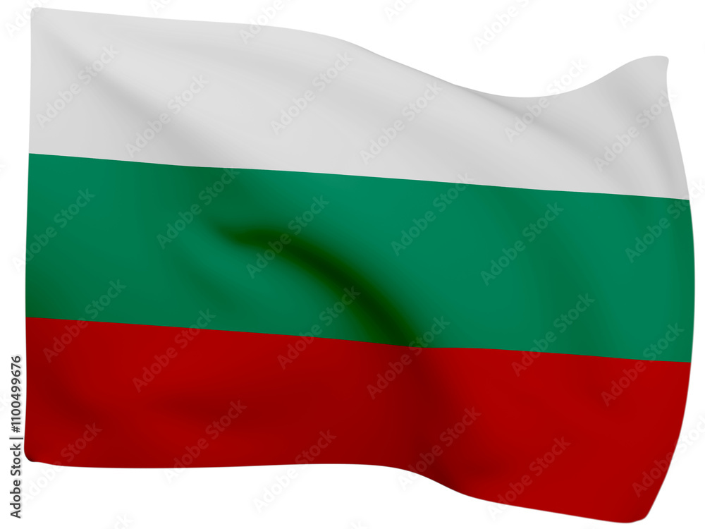 Obraz premium 3D Bulgaria flags.