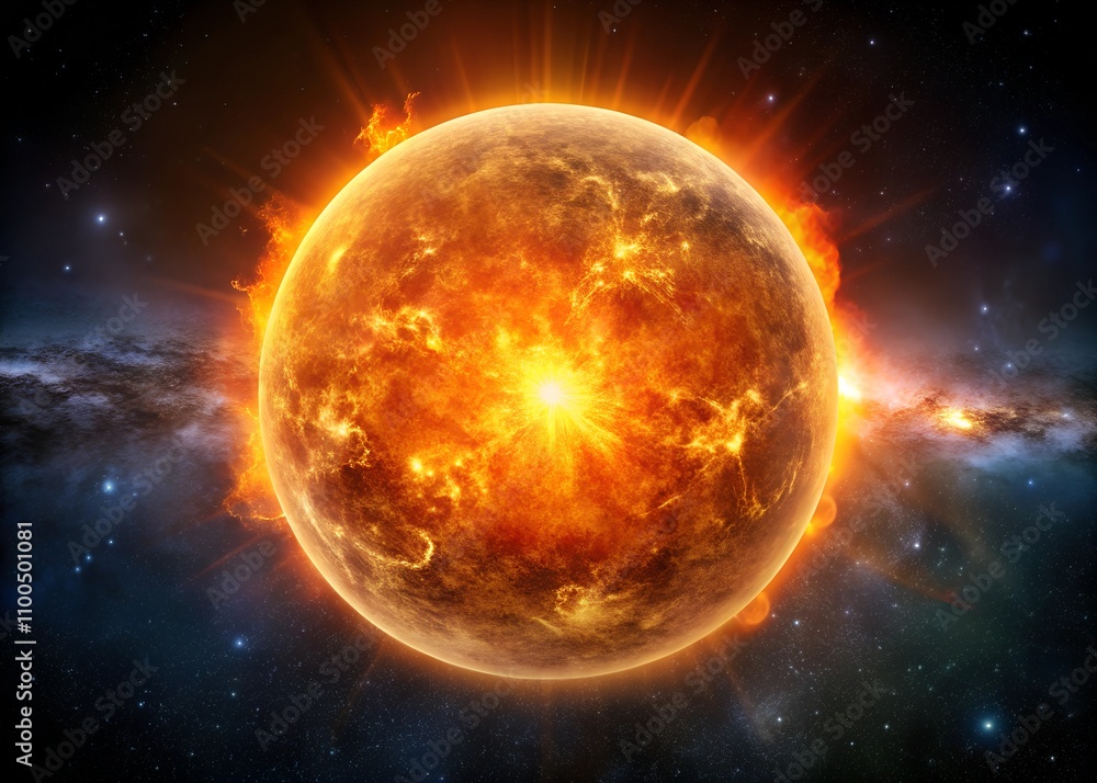 Obraz premium sun and earth