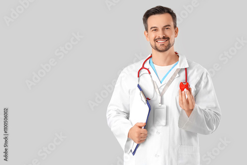 Male endocrinologist with t...