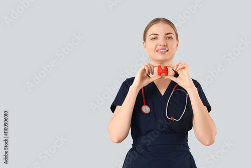 Female endocrinologist with...