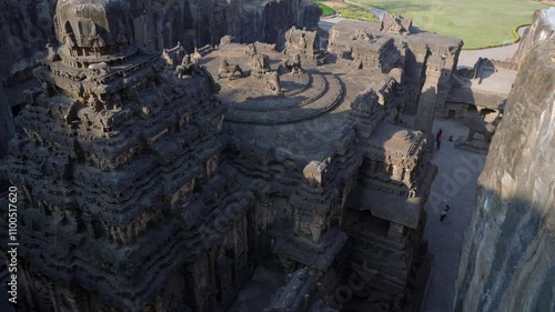 Kailasa temple at the Ellora Caves near Aurangabad, Maharashtra, India.