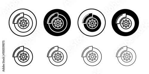 Disk brake icon Art design illustration