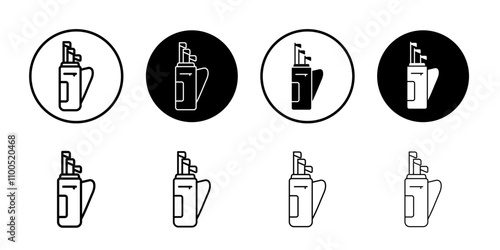 Golf bag icon Art design illustration
