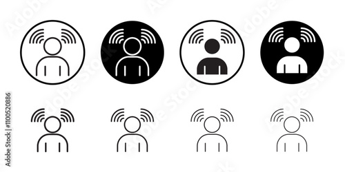 Influencer icon Art design illustration