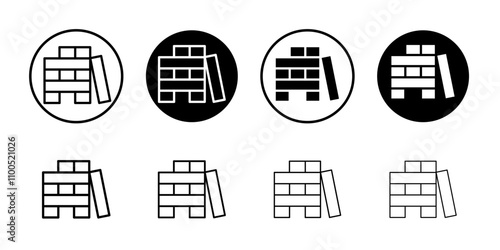 Jenga icon Art design illustration