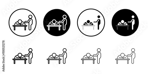 Massage icon Art design illustration