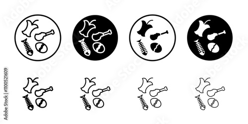 Organic waste icon Art design illustration