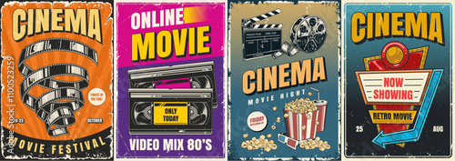 Vintage posters for classic films