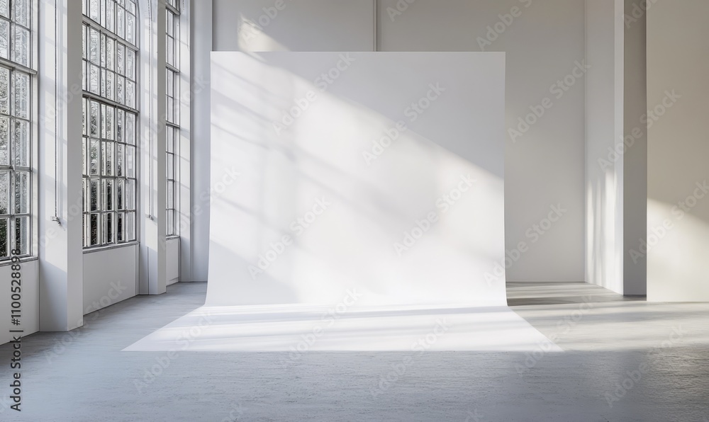 Obraz premium Photography Studio Setup with White Backdrop