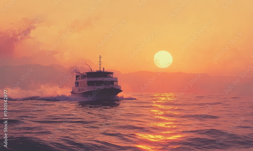 Fototapeta premium Sunset Cruise