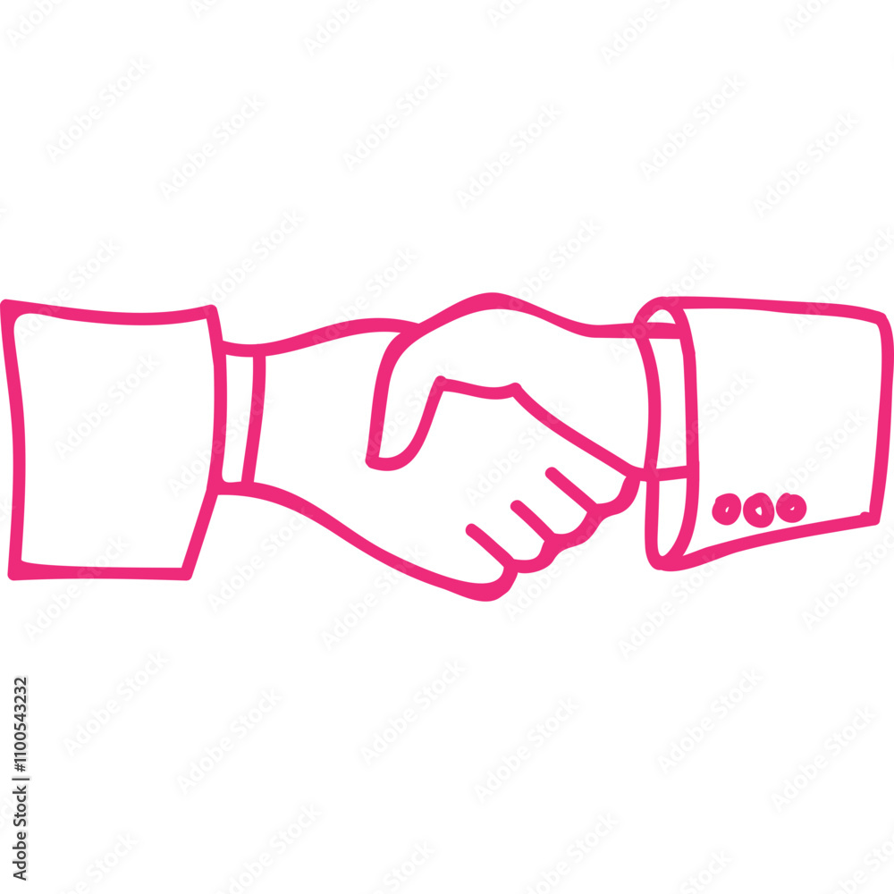 Obraz premium handshake icon vector illustration