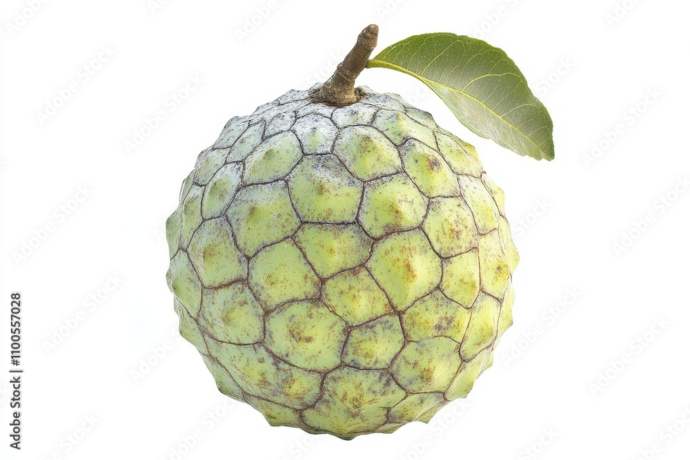 Fototapeta premium Soursop fruit Sugar Apple Custard Apple on a white background