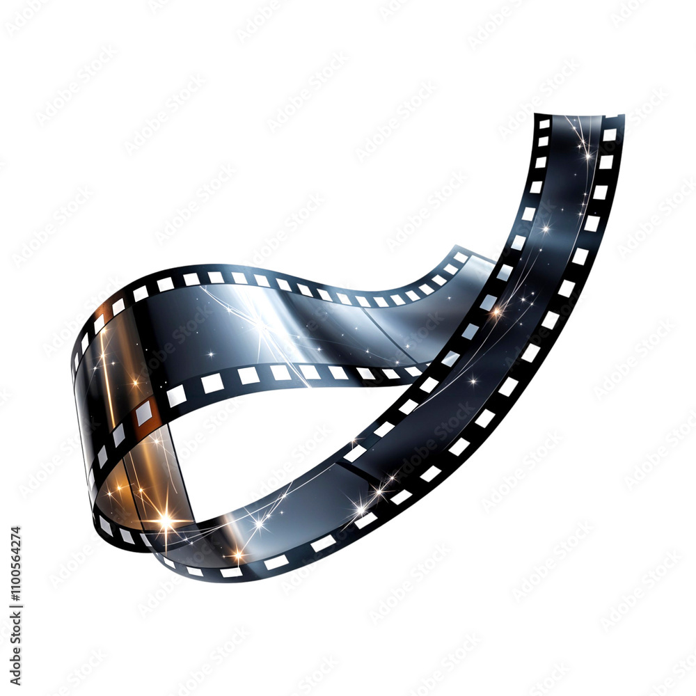 Fototapeta premium Roll of film. Film strip isolated on transparent background. Film strip png. Photo strip
