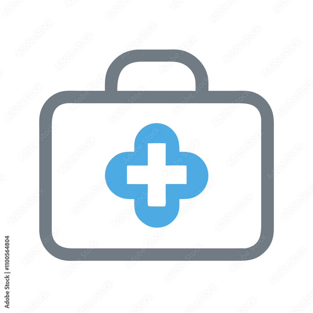 Obraz premium first aid kit icon