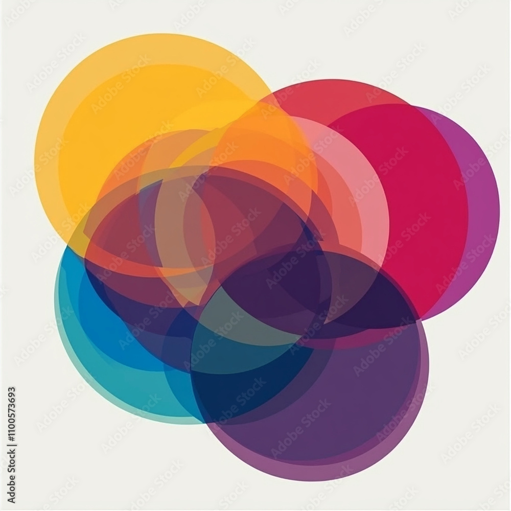 Obraz premium abstract background with circles