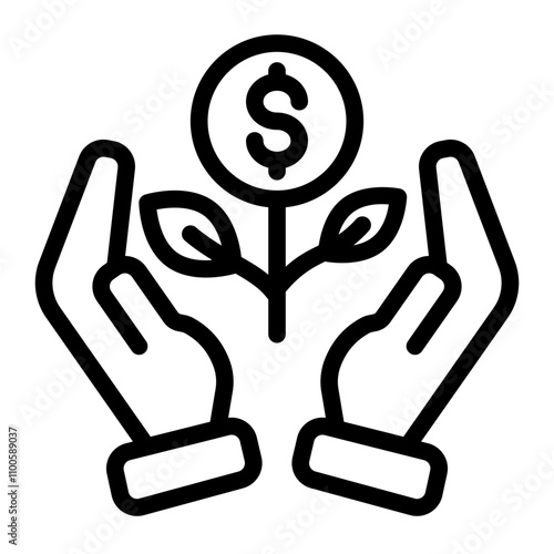 Return on investment, finance consolidation, budget planning, savings account, income growth, long term investment, refinancing concept, vector flat icon
