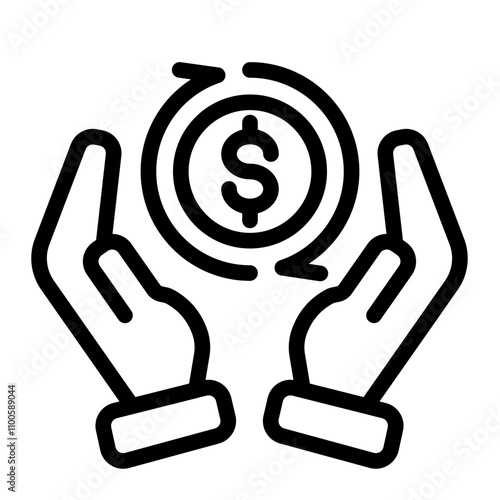 Return on investment, finance consolidation, budget planning, savings account, income growth, long term investment, refinancing concept, vector flat icon