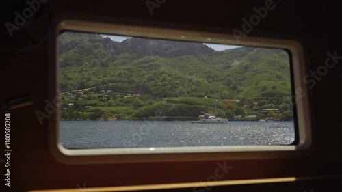 Beautiful View Of Nature From Boat Window