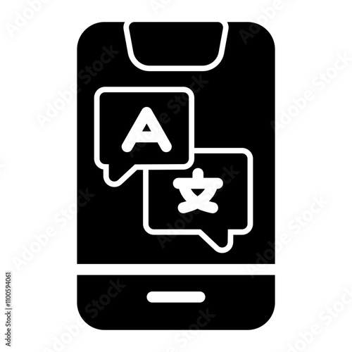 Translation icon ,translation speech icon vector