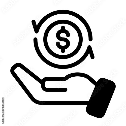 Return on investment, finance consolidation, budget planning, savings account, income growth, long term investment, refinancing concept, vector flat icon