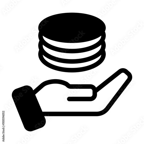 Earn money vector icon, salary symbol