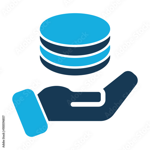 Earn money vector icon, salary symbol