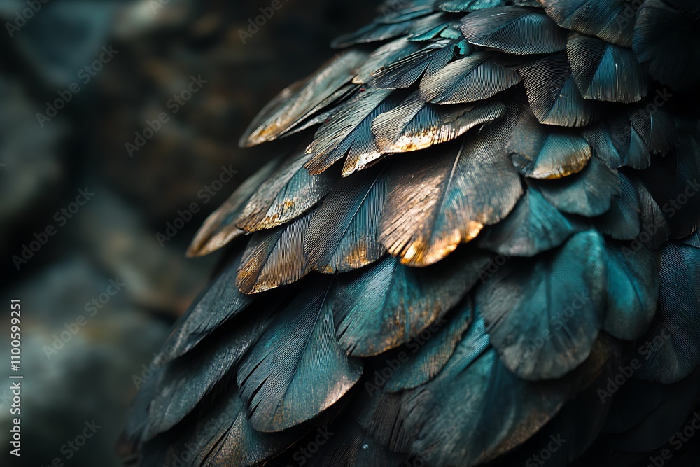 Obraz premium close up of bird's feathers