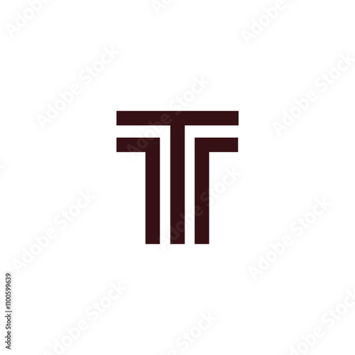 Logo Letter TT Simple Minimalist Modern photo