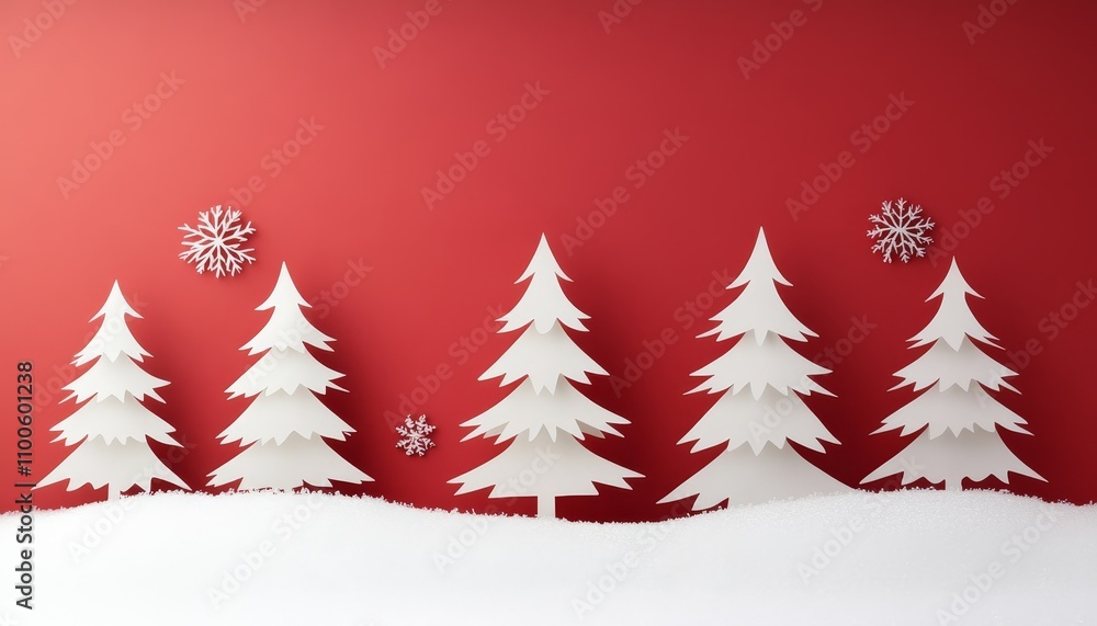 Obraz premium Minimalist winter scene cozy indoor digital art for seasonal inspiration