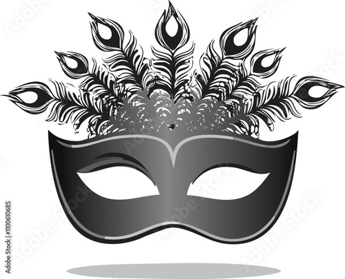 black half face mask