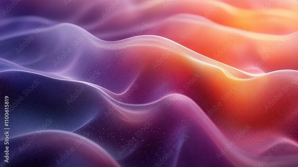 Obraz premium Abstract Purple Orange Wave Gradient Texture