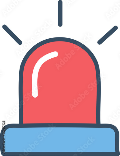 Siren to warn of danger, danger, escape, caution, warning, flashing light, police, ambulance, 119, 911, fire truck, fire, patrol, emergency exit