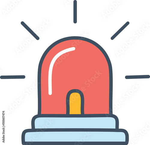 Siren to warn of danger, danger, escape, caution, warning, flashing light, police, ambulance, 119, 911, fire truck, fire, patrol, emergency exit