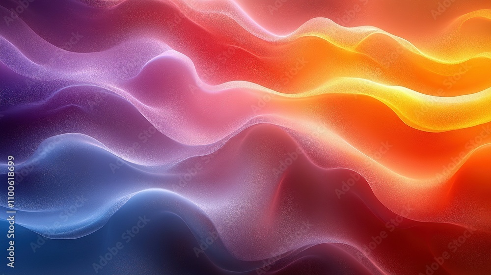 Fototapeta premium Abstract Colorful Waves Flowing Seamlessly