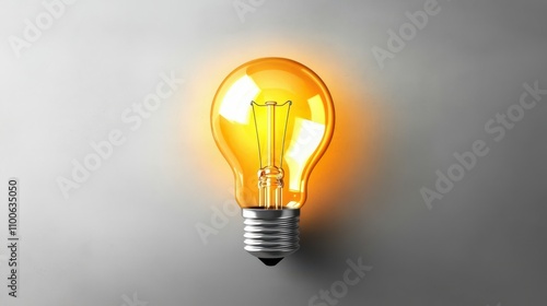 Hand-drawn light bulb icon, symbolizing a new business idea or innovation.