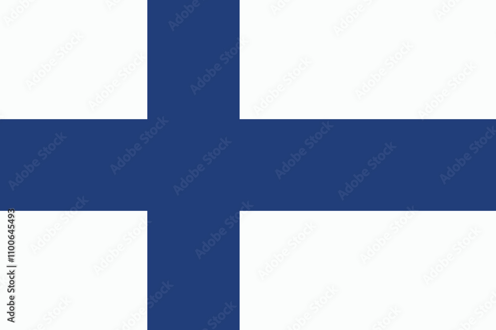 Naklejka premium Illustration of finland flag
