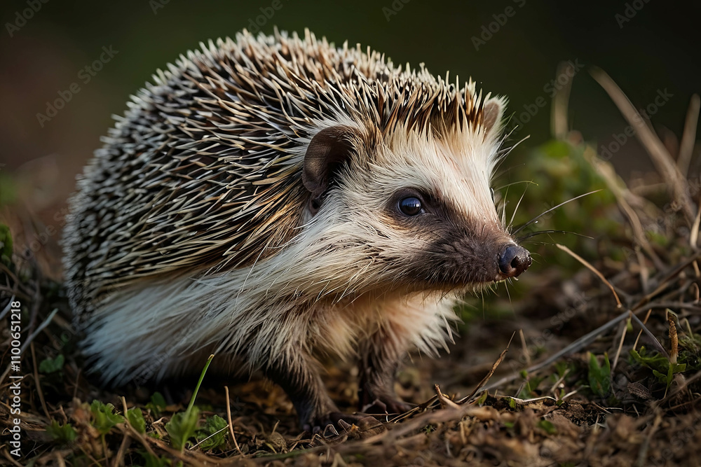 Fototapeta premium A happy hedgehog