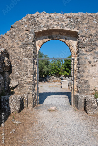 Ruins of Necromanteion of Acheron, Epirus, Greece photo