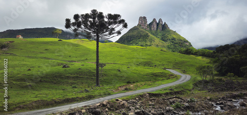 Scenic beauty of Soldados Sebold, destination in Santa Catarina, Brazil. photo