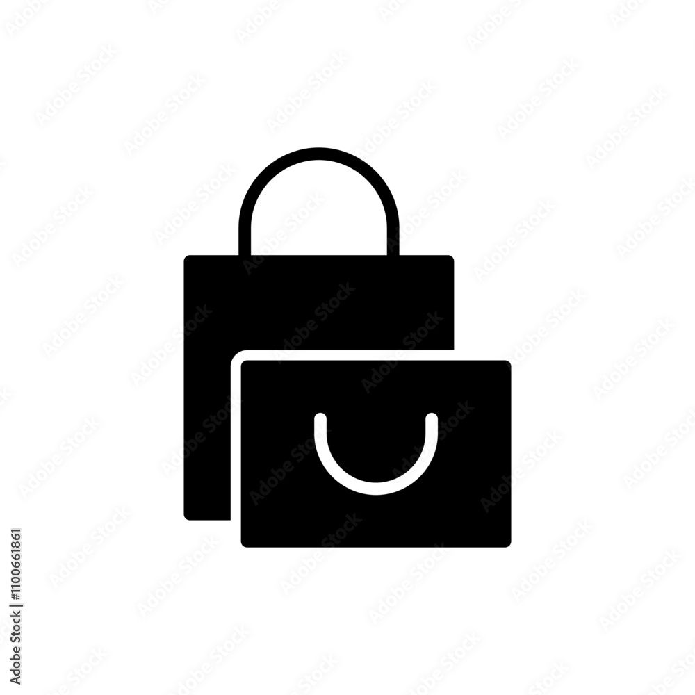 Shopping bag icon vector. shopping sign and symbol Shopping bag icon vector. shopping sign and symbol