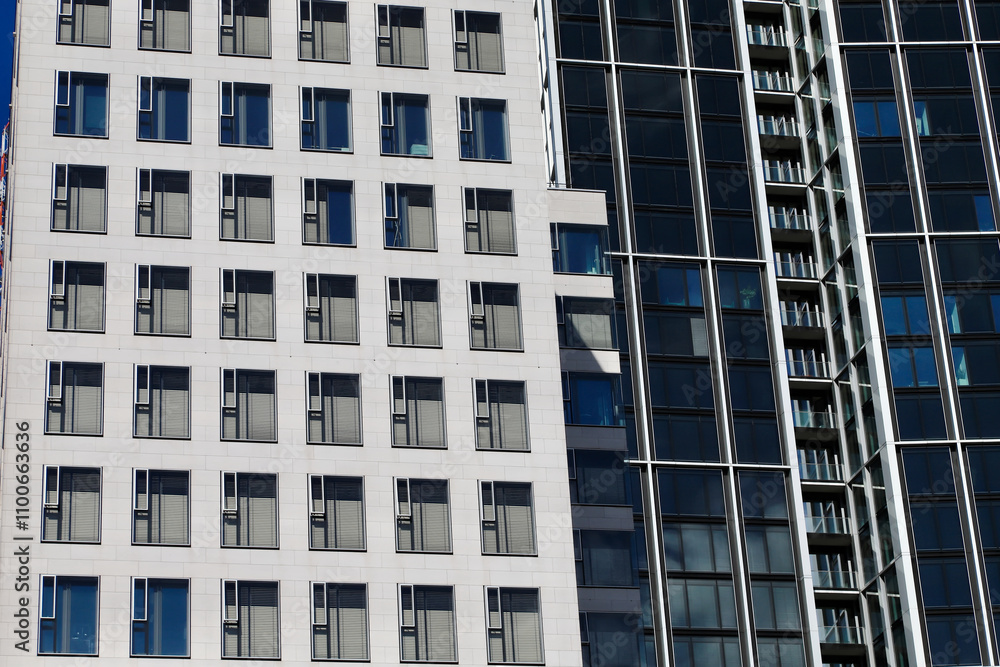 Fototapeta premium modern office building with windows