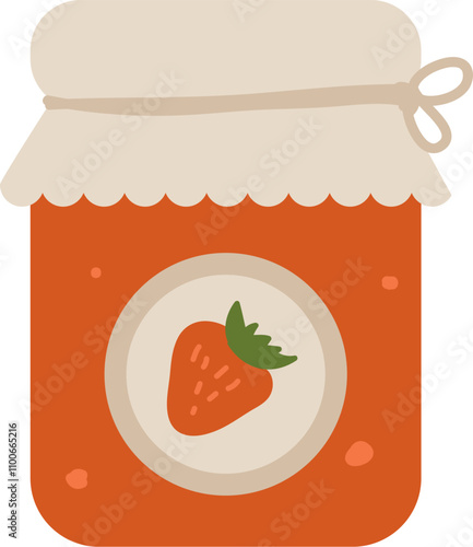 Strawberry Jam Jar