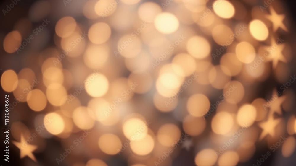 Fototapeta premium Twinkling star pattern overlaid on abstract blurry star light background, celestial, light