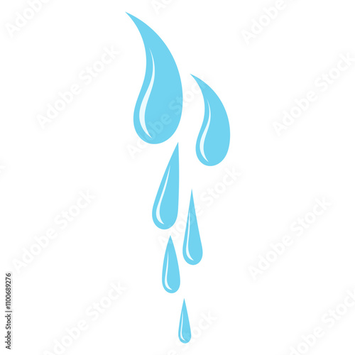 Water Splash, Blue water splash or drops isolated on cream background, rain splash, rain drop, water drop.Water drop icon. Blue raindrop and droplet logo. Graphic drip and oil splash.