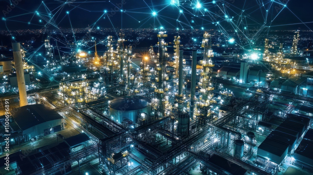 Naklejka premium Carbon-neutral fuel for industrial applications